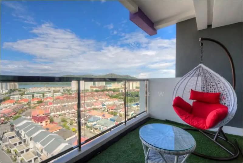 Condominium for Sale at 98 Nibong Residence - Boon Siew - Balcony - PropertyGuru.com.my