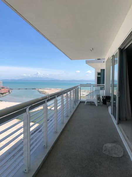 Condominium for Rent at Gurney Paragon - Stanley Saw - Balcony - PropertyGuru.com.my