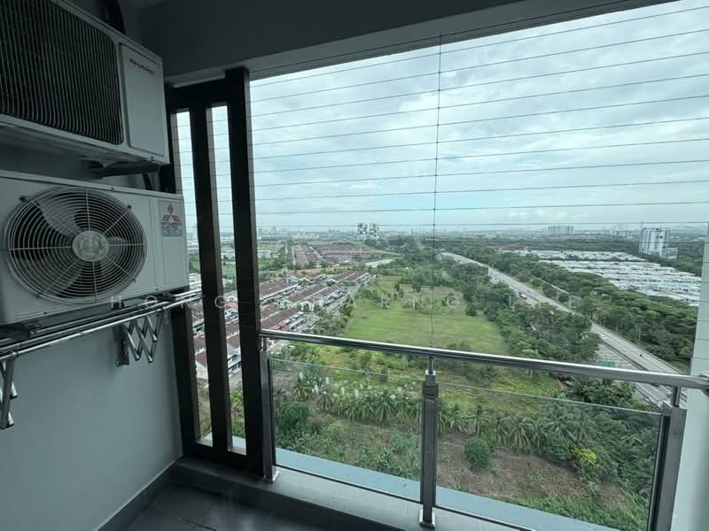 Service Residence for Rent at D'Inspire Residence (Inspira Bestari) - Hong Charng Lee - Balcony - PropertyGuru.com.my