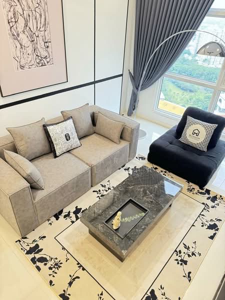 Service Residence for Rent at Met 1 Residences - Sharon Ealiana - Living Room - PropertyGuru.com.my