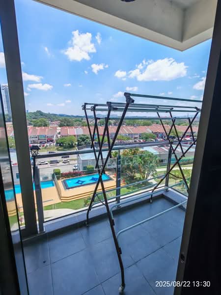 Service Residence for Rent at D'Inspire Residence (Inspira Bestari) - Karl Lim - Balcony - PropertyGuru.com.my