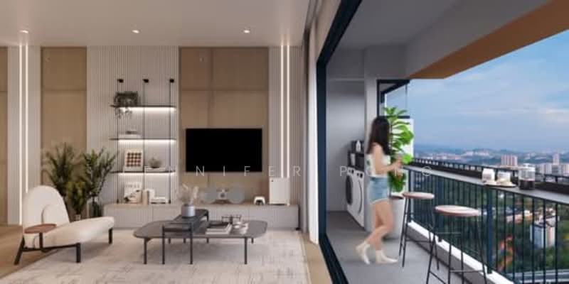 Service Residence for Sale at The Connaught One - Jennifer Pong - Living Room - PropertyGuru.com.my