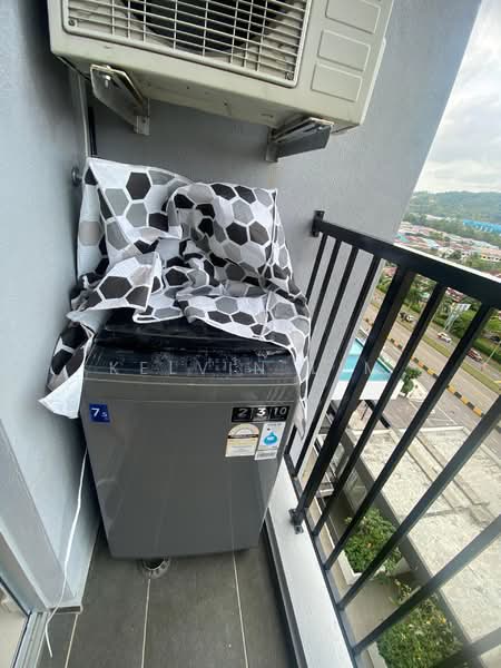 Service Residence for Rent at Pangsapuri Tanah Emas (Golden Sands) - Kelvin Lim - Balcony - PropertyGuru.com.my