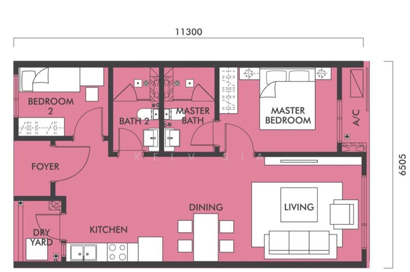 TRIA Seputeh in 9 Seputeh, Kuala Lumpur untuk Untuk Dijual - RM 595,000, Mac 2026 - Bedroom - PropertyGuru.com.my