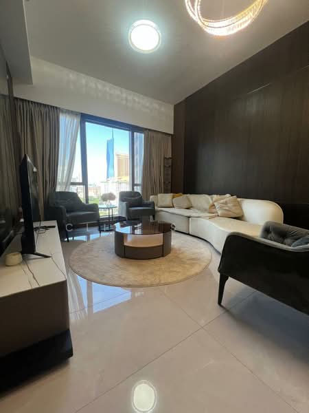 Service Residence for Rent at Core Residence @ TRX - Cliff Siow - Living Room - PropertyGuru.com.my