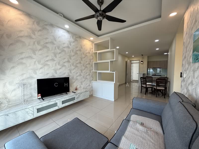 Service Residence for Sale at Meridin Bayvue Serviced Apartment - Cherry Tan - Living Room - PropertyGuru.com.my