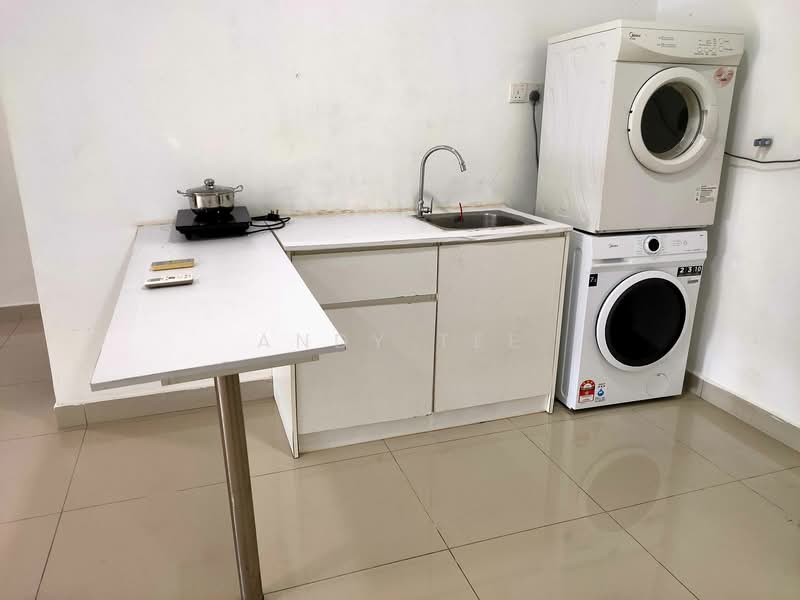 Service Residence for Sale at Menara Suria (V12) - Andy Tee - Kitchen With Washer, Dryer - PropertyGuru.com.my