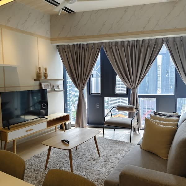 Service Residence for Rent at Star Residences Two - Celine Lee - Living Room - PropertyGuru.com.my