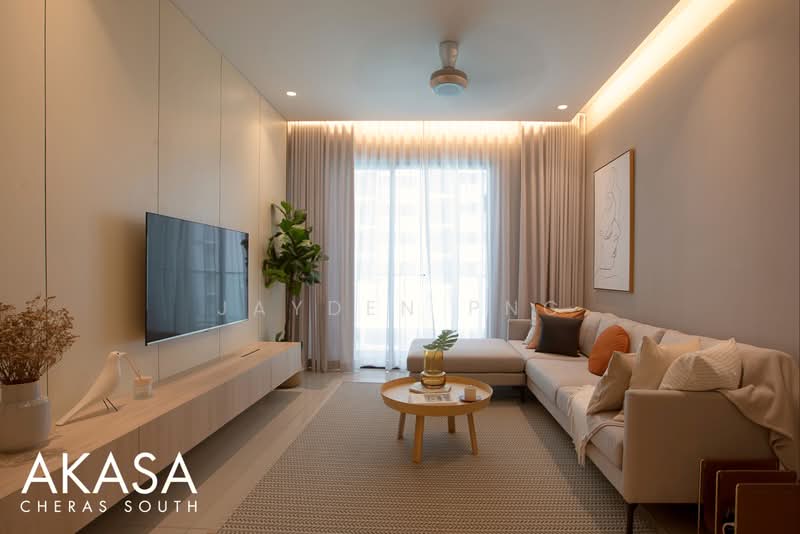 Service Residence for Sale at Akasa - Jayden Png - Living Room - PropertyGuru.com.my