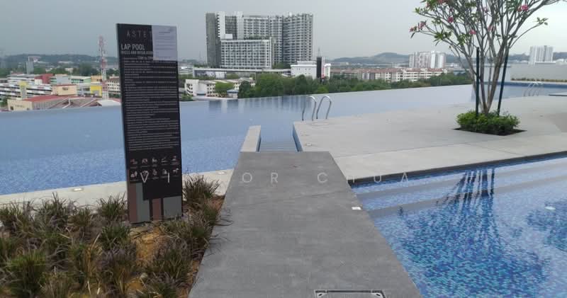 Service Residence for Rent at Astetica Residences - Victor Chua - Pool - PropertyGuru.com.my