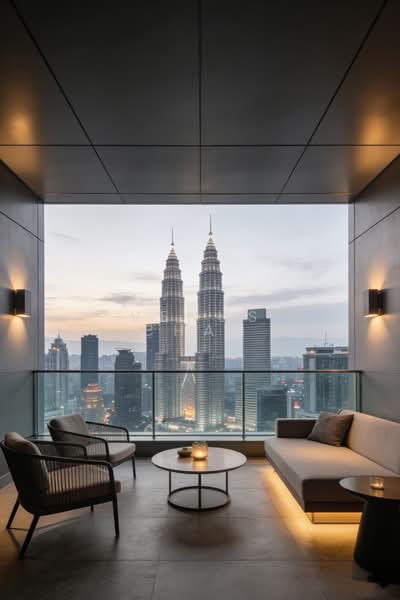 Service Residence for Sale at Scarletz Suites @ KL City Centre - Venus Chan - Balcony - PropertyGuru.com.my