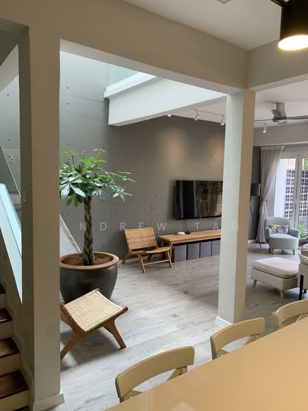 Rumah Teres 3 Tingkat untuk Disewa di Desa Parkcity (Kuala Lumpur) - Andrew Tan - Living area continuum w ex courtyard  - PropertyGuru.com.my