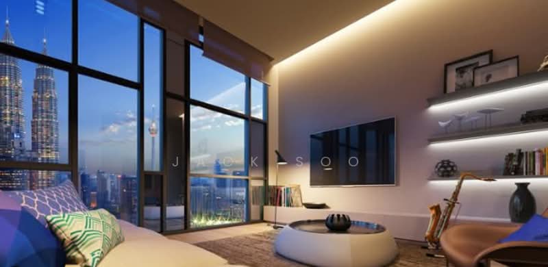 Service Residence for Sale at Star Residences One - Jack Soo - Living Room - PropertyGuru.com.my