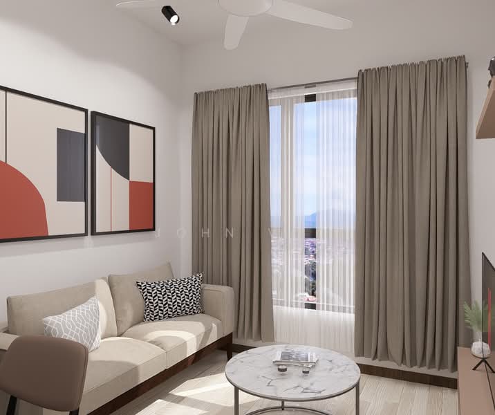 Apartment for Sale at V21 Residence - John Voo - Living Room - PropertyGuru.com.my