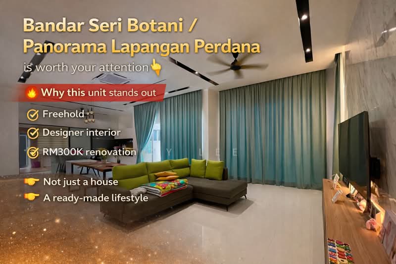 Ipoh South Precinct @ Botani untuk Untuk Dijual - RM 1,230,000, Mac 2026 - Living Room - PropertyGuru.com.my