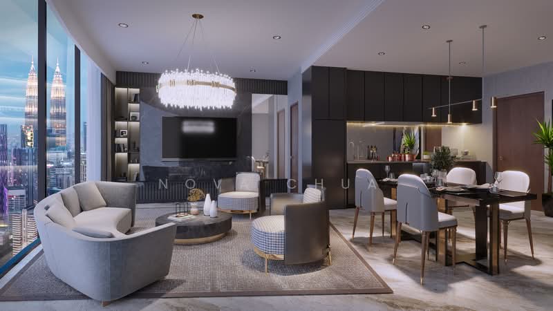 Service Residence for Sale at Orion Residence Bukit Bintang - Nova Chua - Living Room - PropertyGuru.com.my