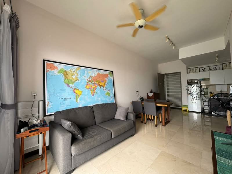 Condominium for Sale at Silverscape Residences - Macy G - Living Room - PropertyGuru.com.my