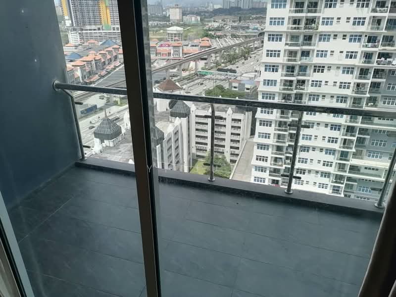 Service Residence for Rent at Skypod Residence - Yi Jun - Balcony - PropertyGuru.com.my