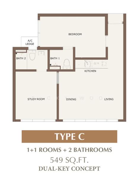 CTC SkyOne @ Bukit Chagar untuk Untuk Dijual - RM 724,886, Mac 2026 - PropertyGuru.com.my