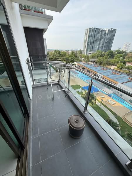Service Residence for Rent at D'Inspire Residence (Inspira Bestari) - Tommy Lim - Balcony - PropertyGuru.com.my