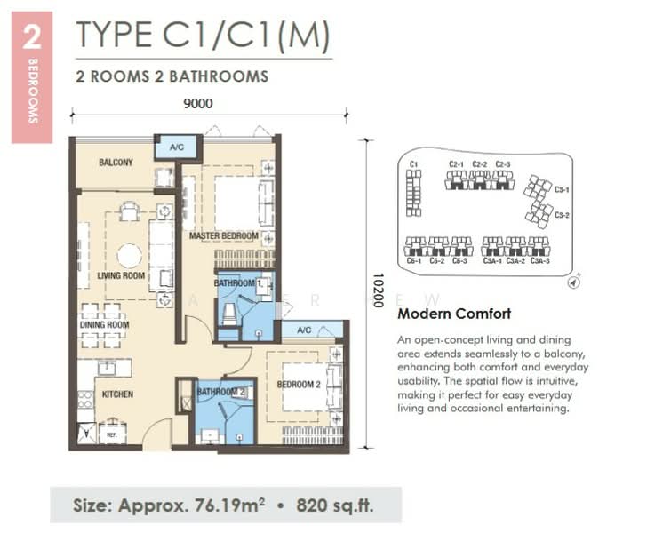 Apartment for Sale at R&F Princess Cove Phase 3-New Casa Suites - Amber Hew - PropertyGuru.com.my