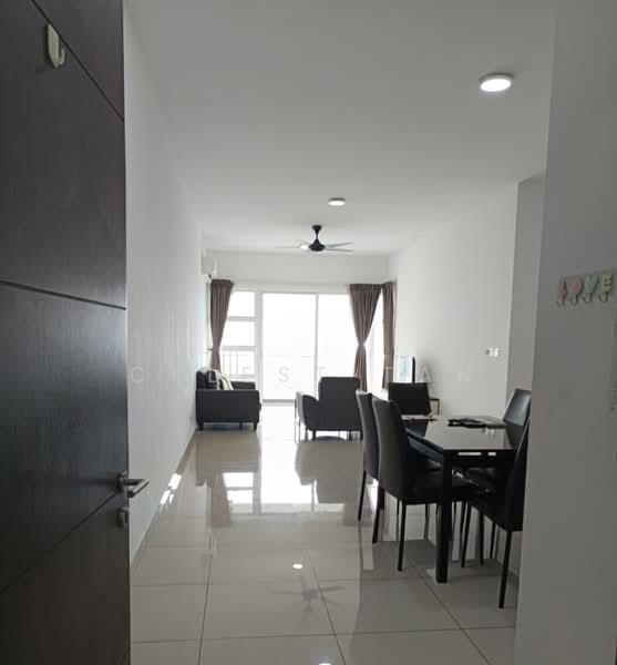 Service Residence for Rent at Pinnacle Tower - Celest Tan - Living Room - PropertyGuru.com.my