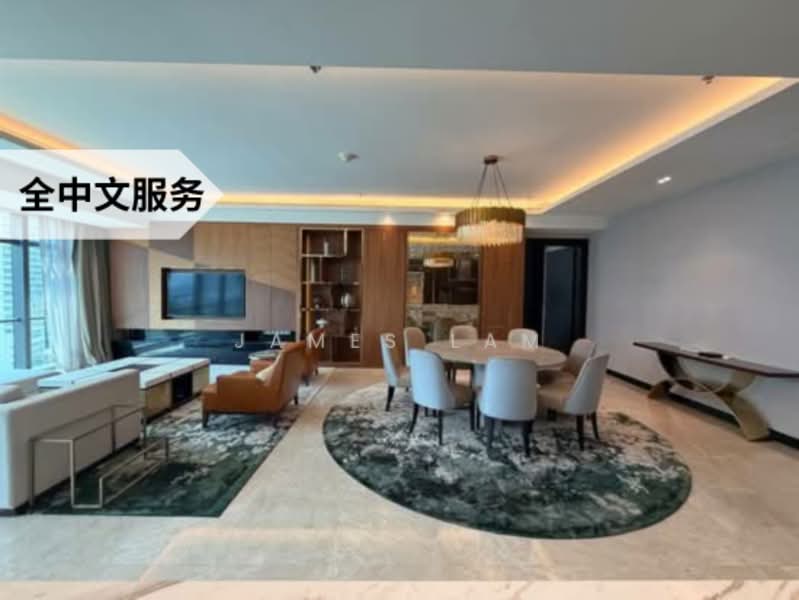 Servis Apartment untuk Dijual di The Ritz-Carlton Residences - James Lam - Living Room - PropertyGuru.com.my