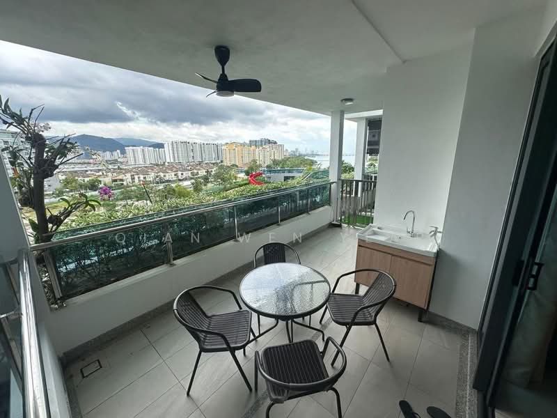 Queens Residences Q2 @ Queens Waterfront untuk Untuk Disewa - RM 5,000 /bulan, Mac 2026 - Balcony - PropertyGuru.com.my