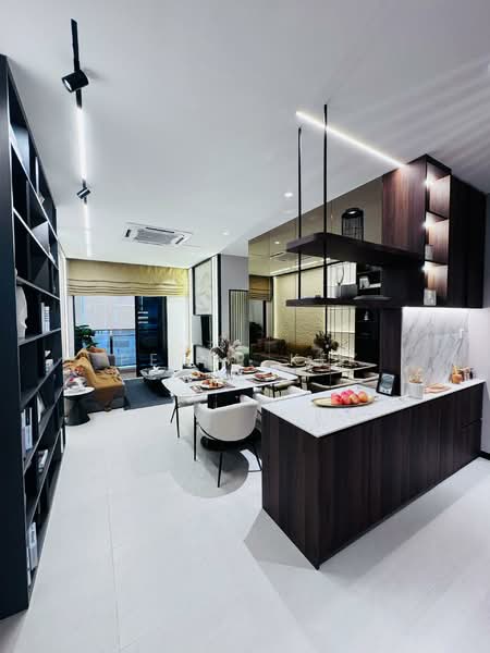 Service Residence for Sale at The Address @ Maxim Pelangi - Peter Kek - Living Room - PropertyGuru.com.my