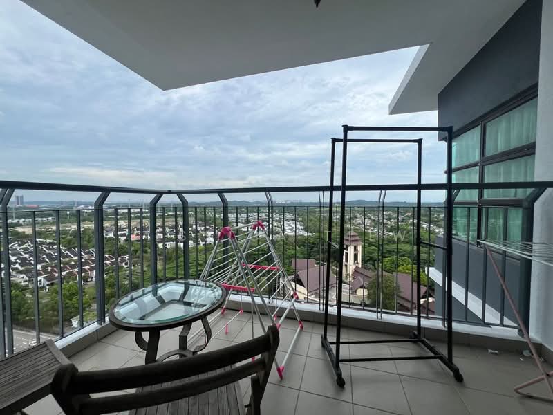 Condominium for Rent at Ujana Executive Apartment - Jessica Tiew - Balcony - PropertyGuru.com.my