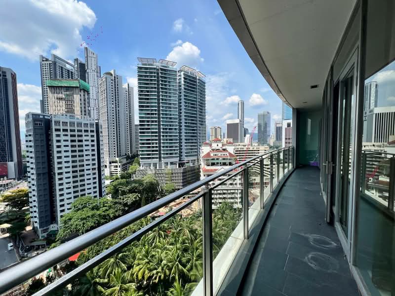 Servis Apartment untuk Disewa di K Residence @ KLCC - Jessy Chye - Balcony - PropertyGuru.com.my