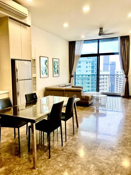 Service Residence for Rent at Laman Ceylon - Kam Tong - Living Room - PropertyGuru.com.my