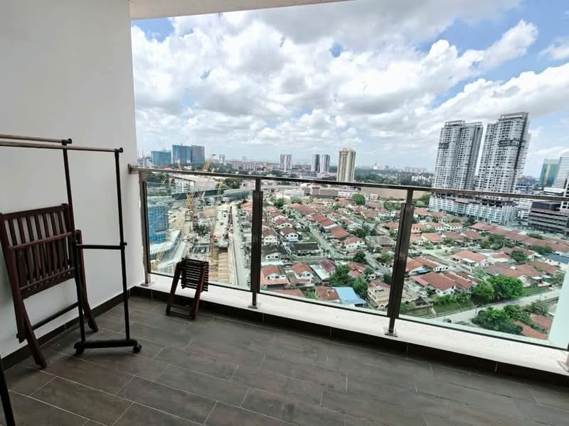 Service Residence for Sale at TriTower Residence @ Johor Bahru Sentral - Bella Tan - Balcony - PropertyGuru.com.my