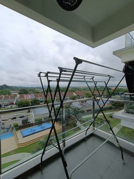 Service Residence for Rent at D'Inspire Residence (Inspira Bestari) - Chloe Ying - Balcony - PropertyGuru.com.my