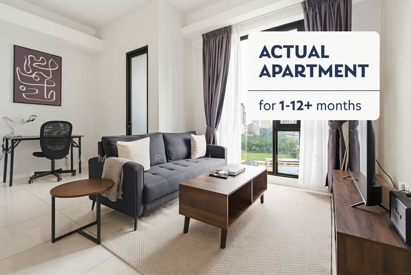 Kondominium untuk Disewa di The Sentral Suites - Ameer Ali Abas - Living Room - PropertyGuru.com.my