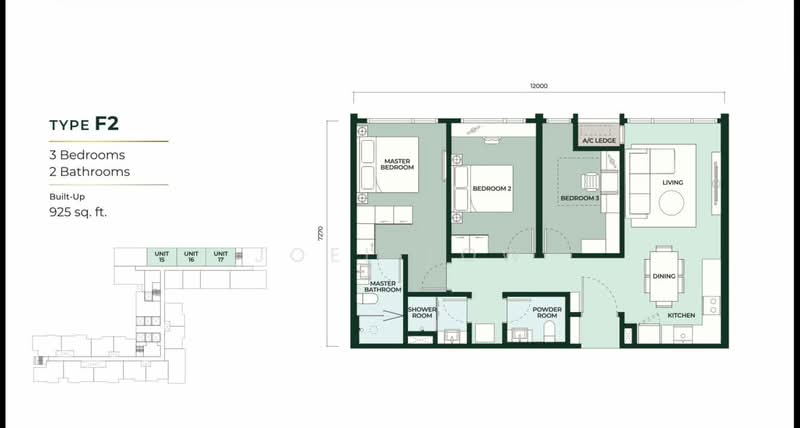 Service Residence for Sale at Edelweiss @ Tropicana Gardens - Joel Low - Master Bedroom - PropertyGuru.com.my