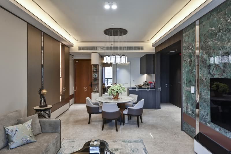 Service Residence for Sale at TRX Residences - Susan Yeoh - Living Room - PropertyGuru.com.my