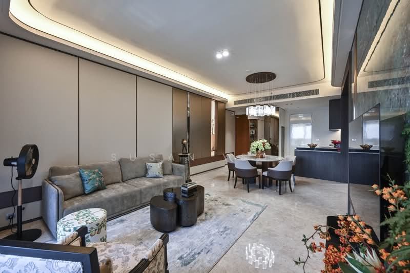Service Residence for Sale at TRX Residences - Susan Yeoh - Living Room - PropertyGuru.com.my