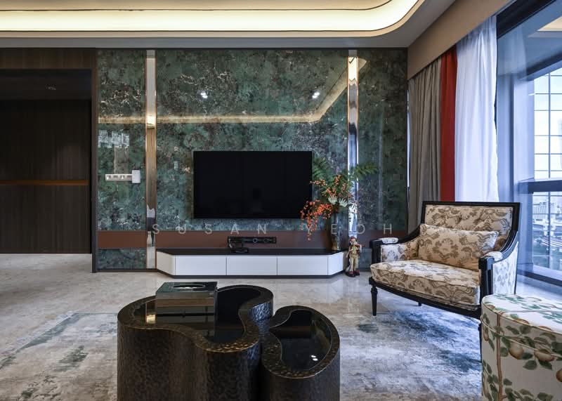 Service Residence for Sale at TRX Residences - Susan Yeoh - Living Room - PropertyGuru.com.my