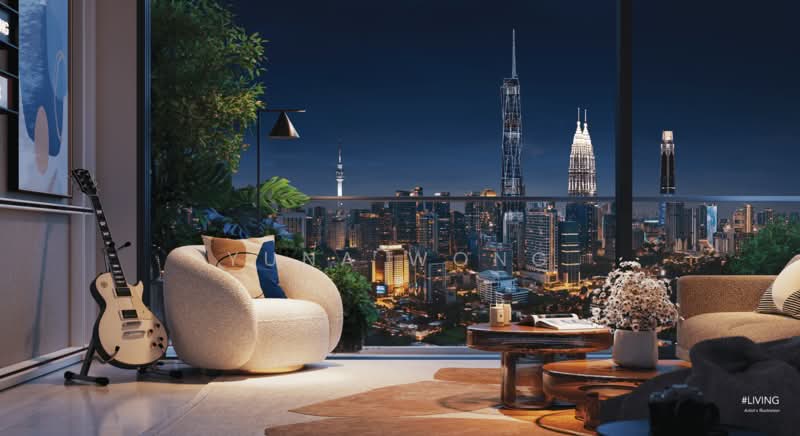 Service Residence for Sale at TRX Residences - Yuna Wong - Living Room - PropertyGuru.com.my