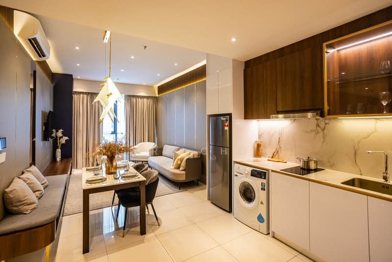 Service Residence for Sale at Golden Crown Residence - Karl Chor - Living Room - PropertyGuru.com.my