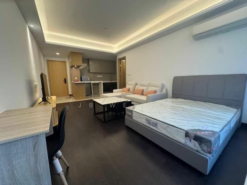 Service Residence for Sale at Setia Sky 88 - JB Wendy - Living Room - PropertyGuru.com.my