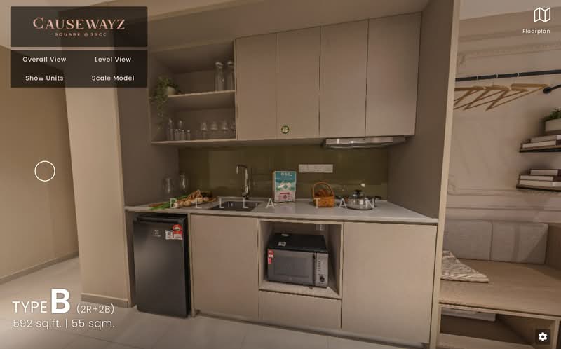 Service Residence for Sale at Causewayz Square @ JBCC - Bella Tan - Kitchen - PropertyGuru.com.my