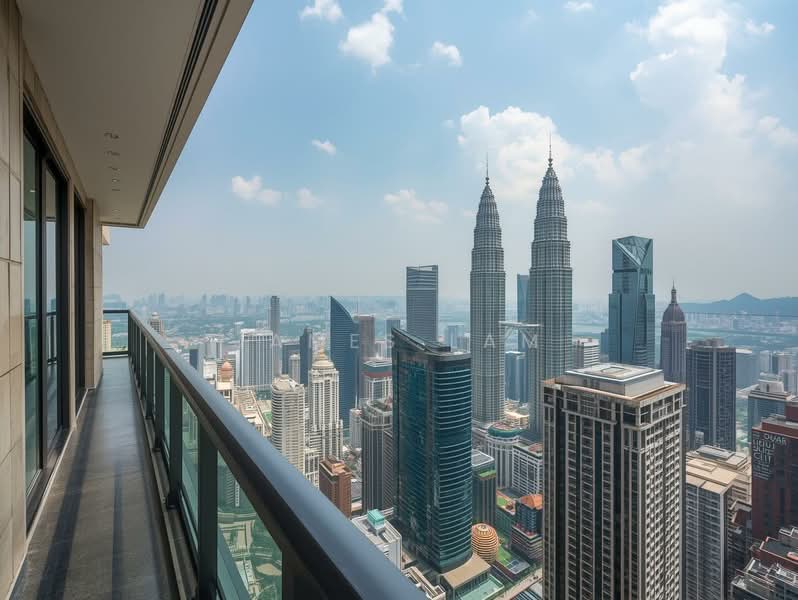 Servis Apartment untuk Dijual di Times Square 2 - James Lam - Balcony - PropertyGuru.com.my