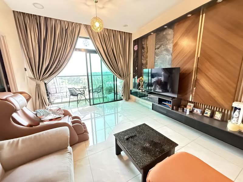 Servis Apartment untuk Dijual di Sky Peak Residences - John Pharn - Living Room - PropertyGuru.com.my