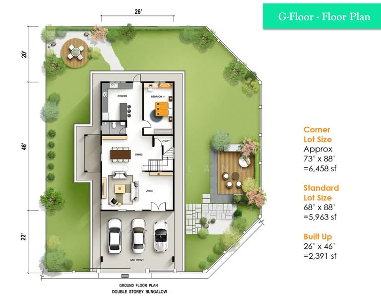 Bungalow for Sale in Taman Perda Indah (Tasek Gelugor) - Dee Land - PropertyGuru.com.my