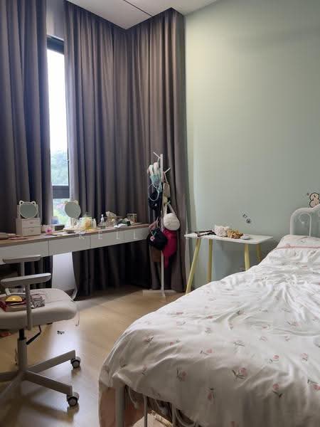 Condominium for Sale at Trinity Pentamont - Kelly Lam - Bedroom w greenery view - PropertyGuru.com.my