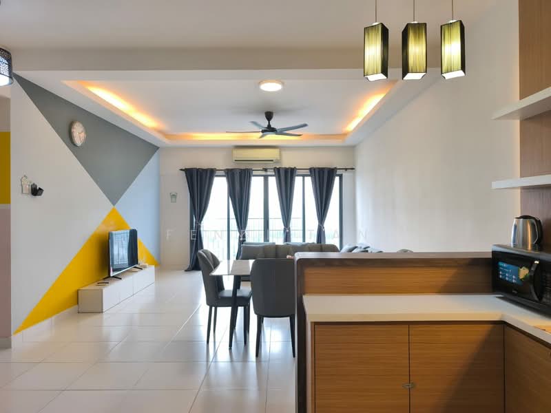 Service Residence for Rent at SetiaWalk - Fendi tan - Living Room - PropertyGuru.com.my