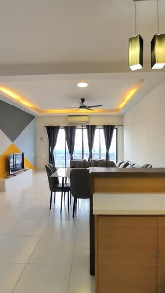 Service Residence for Rent at SetiaWalk - Fendi tan - Living Room - PropertyGuru.com.my