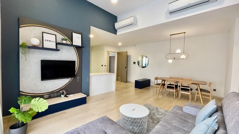 Service Residence for Rent at Star Residences One - Tim Siow - Living Room - PropertyGuru.com.my